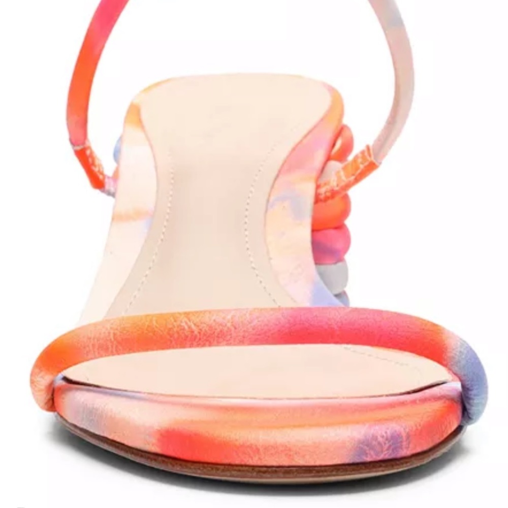 SCHUTZ MULTICOLORED TIE DYE SANDALS - Picture 7 of 9